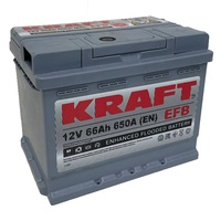 Аккумулятор автомобильный KRAFT EFB 66 R 
