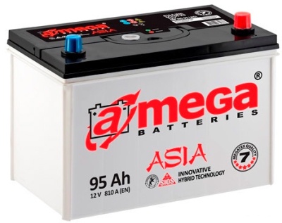 Аккумулятор автомобильный A-mega Asia 95 JL 
