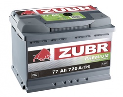 Аккумулятор автомобильный 77 ZUBR PREMIUM