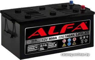 Грузовой аккумулятор ALFA 140 евро +/- 