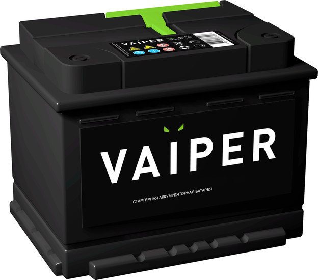 Аккумулятор автомобильный VAIPER 62 R 