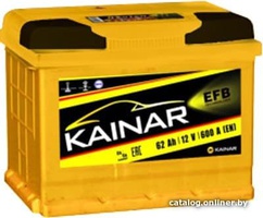 Аккумулятор автомобильный Kainar EFB 62 R+ 