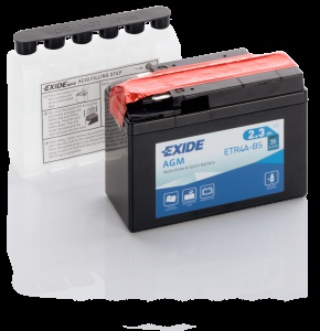 Аккумулятор для мотоциклов Exide AGM 2.3 Ah 