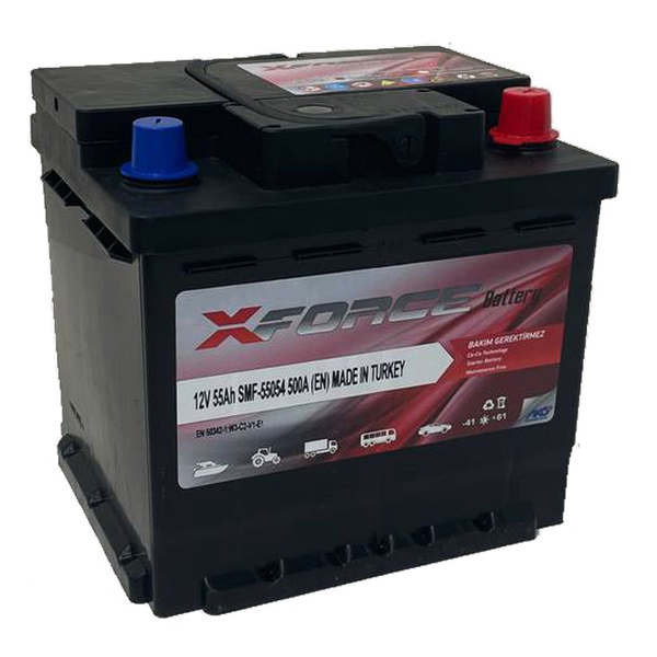 Аккумулятор автомобильный XFORCE 55 R 
