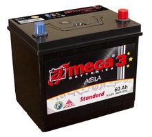 Аккумулятор автомобильный A-mega Standard Asia 60 JR 