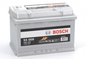 Аккумулятор автомобильный Bosch S5 Silver Plus 77 R 