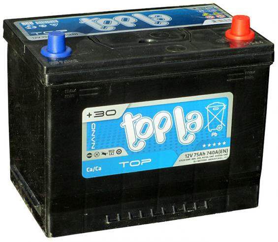 Аккумулятор автомобильный 75 TOPLA TOP Asia R+