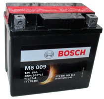 Аккумулятор для мотоциклов Bosch YB12A-А / 12N12A-4A-1 12Ah 