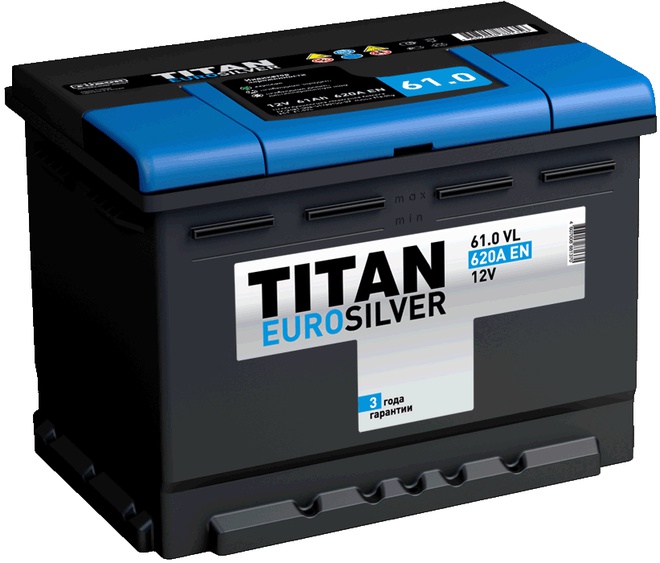 Аккумулятор автомобильный TITAN Euro Silver 74 R 