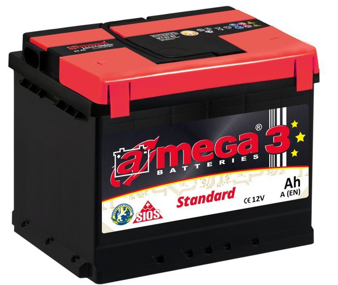 Аккумулятор автомобильный A-mega Standard 62 L 