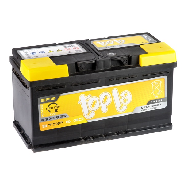 Аккумулятор автомобильный 90 Topla EFB STOP&GO