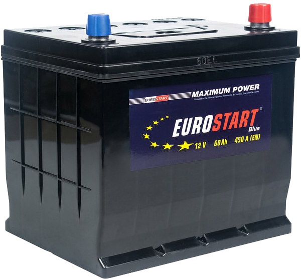 Аккумулятор автомобильный 60 Аh Eurostart Blue Asia +