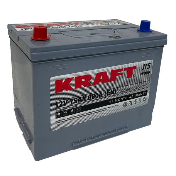 Аккумулятор автомобильный KRAFT Asia 75 JL 