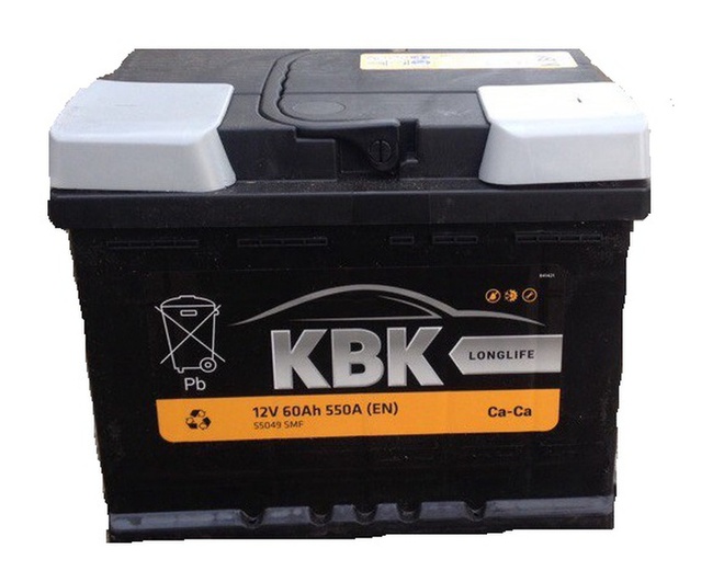 Аккумулятор автомобильный KBK 55 R низк. 