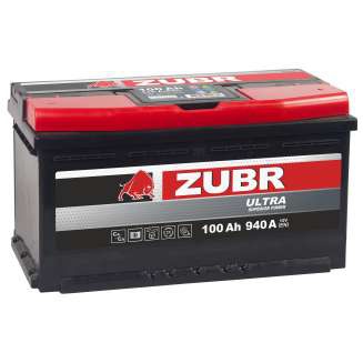 Аккумулятор автомобильный 100 ZUBR ULTRA