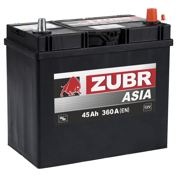 Аккумулятор автомобильный 45 ZUBR  ULTRA ASIA R+