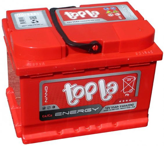Аккумулятор автомобильный 55 TOPLA Energy L+