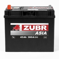 Аккумулятор автомобильный 45 ZUBR  ULTRA ASIA L+