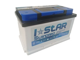 Аккумулятор автомобильный I-STAR 75 R низк. 