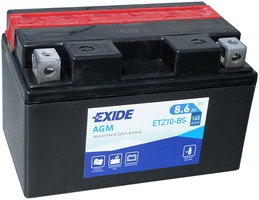 Аккумулятор для мотоциклов Exide 8.6 Ah YTZ 10S-BS 145 A  