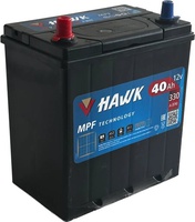 Аккумулятор автомобильный HAWK Asia 40 JL 