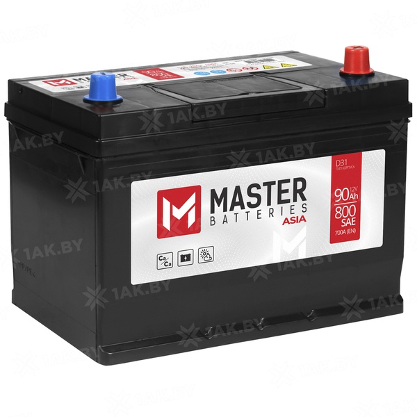 Аккумулятор автомобильный 90 MASTER BATTERIES ASIA R+