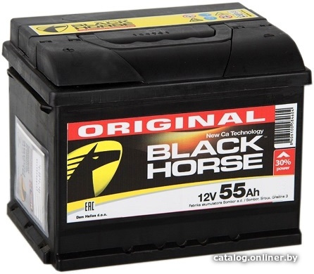 Аккумулятор автомобильный Black Horse 55 R 