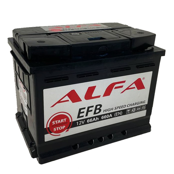 Аккумулятор автомобильный ALFA EFB 66 R 
